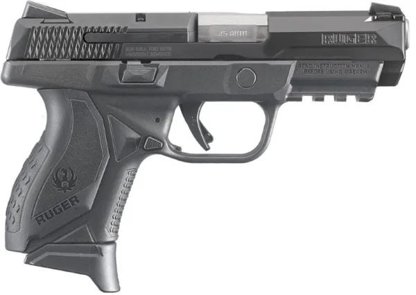 RUGER AMER CPCT 45ACP BLK 3.8" 10+1#