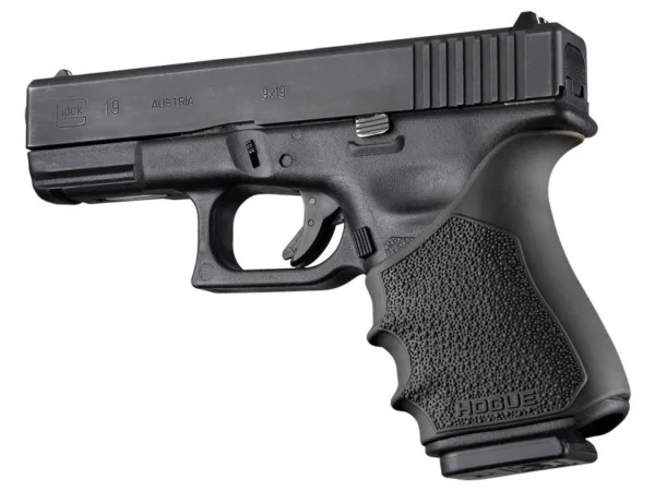 Hogue HandAll Beavertail Grip Sleeve Glock 19 23 32 38 Gen 3-4  Black