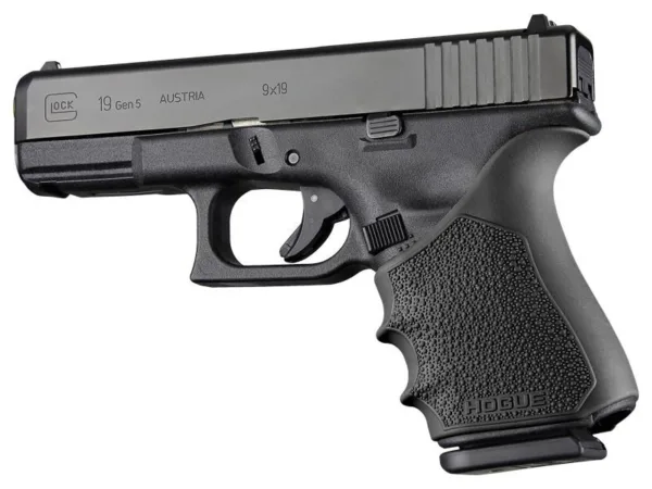 Hogue HandAll Beavertail Grip Sleeve Glock 19 23 32 38 Gen 1-2-5 Black