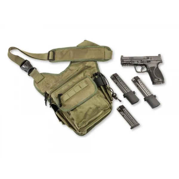 Smith & Wesson M&P 9 Compact OR Bundle Handgun 9mm Luger 23rd Magazines (2) 4" Barrel Black with Bug Out Bag