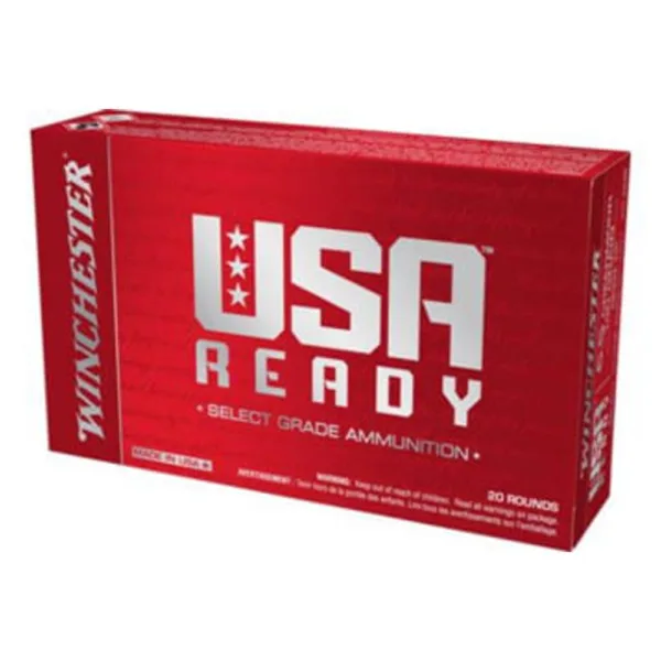 Winchester USA Ready Rifle Ammunition 6.5 Creedmoor 140gr FMJ 2700 fps 20/ct