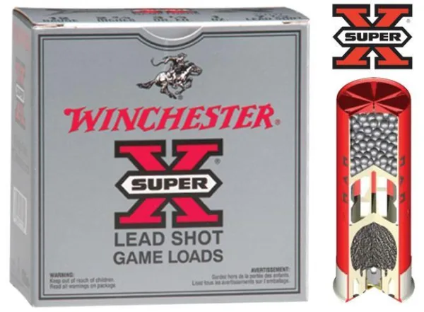 Winchester Super-X Heavy Game 12 ga 2 3/4" 3 1/4 dr 1 1/4 oz #8 1220 fps - 25/box
