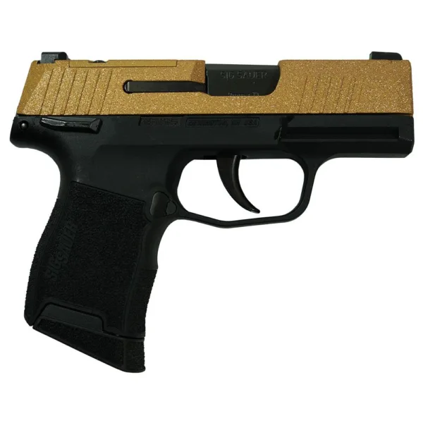 Sig Sauer "Gold Glitter" P365 Optic Ready Handgun 9mm Luger 10rd Magazines(2) 3.1" Barrel X-RAY 3 Sights Manuel Safety