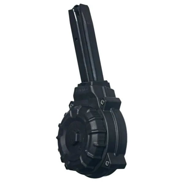 Promag Ruger P Series 9mm Handgun Magazine Black Polymer 50/rd Drum