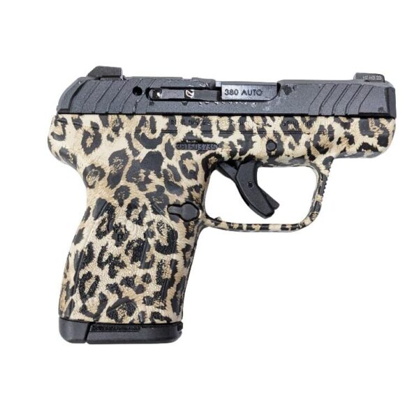 Ruger LCP 380 Max Custom Blue Leopard Handgun .380 Auto 10rd Magazine 2.75" Barrel