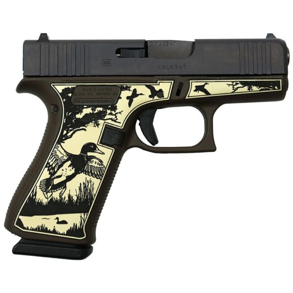 Glock 43x Custom "Mallard Brown" Subcompact Handgun 9mm Luger 10rd Magazines (2) 3.41" Barrel Austria