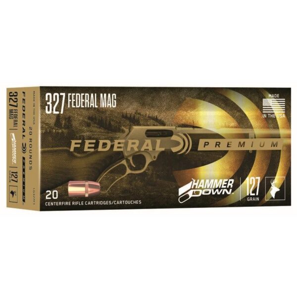 Federal Hammer Down Rifle Ammunition .327 Mag 115 gr SP 1650 fps 20/ct