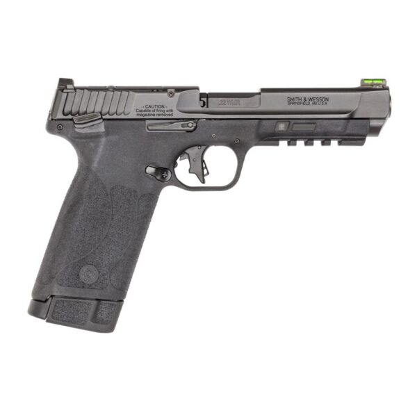 Smith & Wesson M&P 22 Magnum Handgun .22 WMR 30rd Magazine 5" Barrel Black Optic Ready Fiber Optic Sight Thumb Safety USED